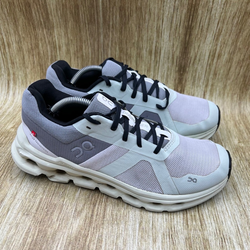 On Cloudrunner Running Shoes Women's Size 8.5 Glacier Black Sneaker 46.99019